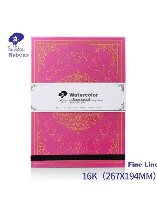 بول روبنز Paul Rubens Starry Sky Sketchbook سميك 16k حبيبات ناعمة 300g دفتر رسم مزدوج الاستخدام كتاب رسم فن الرسم سفر كتاب ألوان مائية 20 صفحة 0110001081 - Image 2