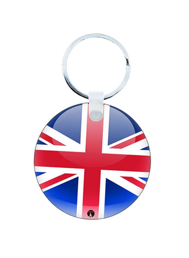 RKN The British Flag Wooden Keychain