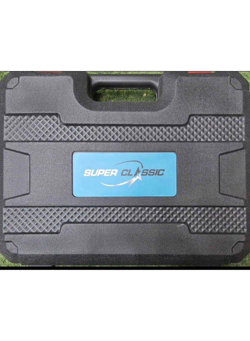 SUPER CLASSIC Cordless Power Drill Set 13mm Chuck with 2 Rechargeable Batteries (10x1500mAh) – Dual Speed 0-450/2000 RPM, Charger & Carry Case Tool Kit - Image 4