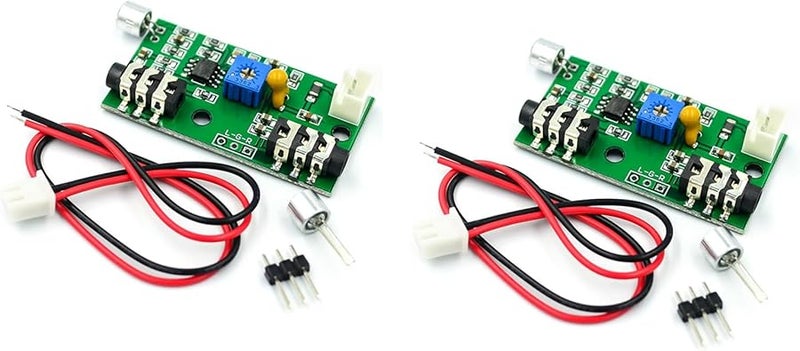 2 Sets Low Voltage Mic Module With Variable Control 3 5mm 3Pin Outputs High Sensitivity Amplifier - Image 1