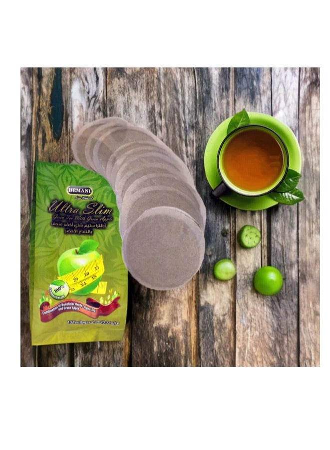 هيماني شاي أخضر للتنحيف بالتفاح الأخضر 10 كيس - Image 5