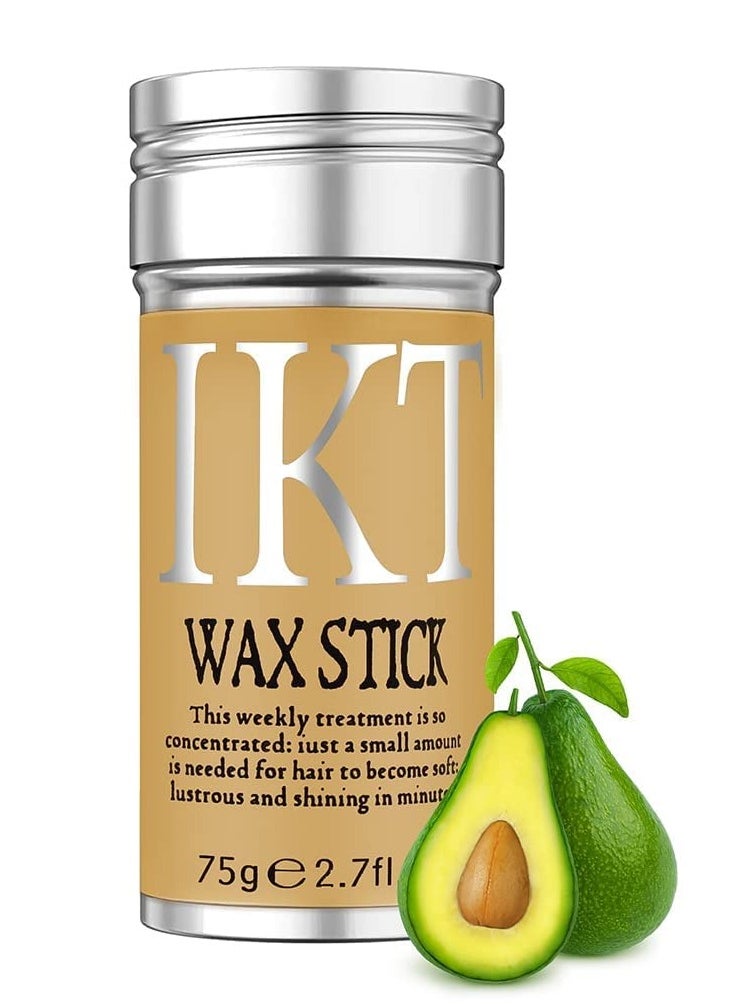 IKT Hair Wax Stick Strong and Long Lasting Hold Non Greasy Styling Wax for Flyaways Edge Frizz Hair Suitable for Unisex, 75g / 2.7fl.oz  - Image 2