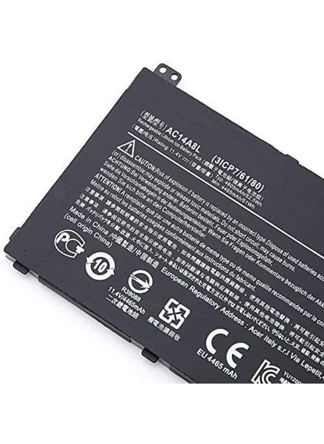 REPLACEMENT AC14A8L 11.4V 4605mAh/52.5Wh Laptop Battery Compatible for Ac.er V15 Nitro Aspire VN7-571 VN7-591 VN7-571G VN7-791G VN7-791 Series