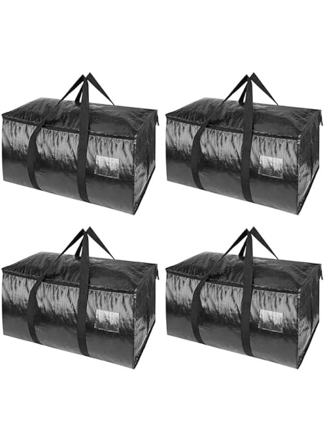 TRASSLE 4-Pack Oversized Moving Bags with Reinforced Handles, Heavy-Duty Storage Tote for Clothes, Moving Supplies  - Image 1