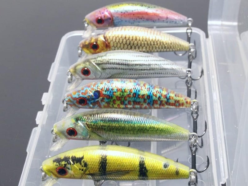 wLure Minnow Crankbait for Bass Fishing Bass Lure Jerkbait Fishing Lures and Tackle Box - Image 4