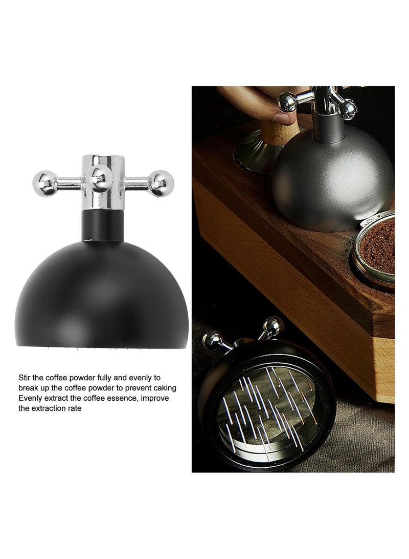SYOSI 53mm Coffee Distributor Tamper Coffee Powder Distributor Needle Espresso Hand Tamper Coffee Tamper Tool with Rotating Handle for Coffee Powder Stirring Tool for Espresso Distribution - Image 5