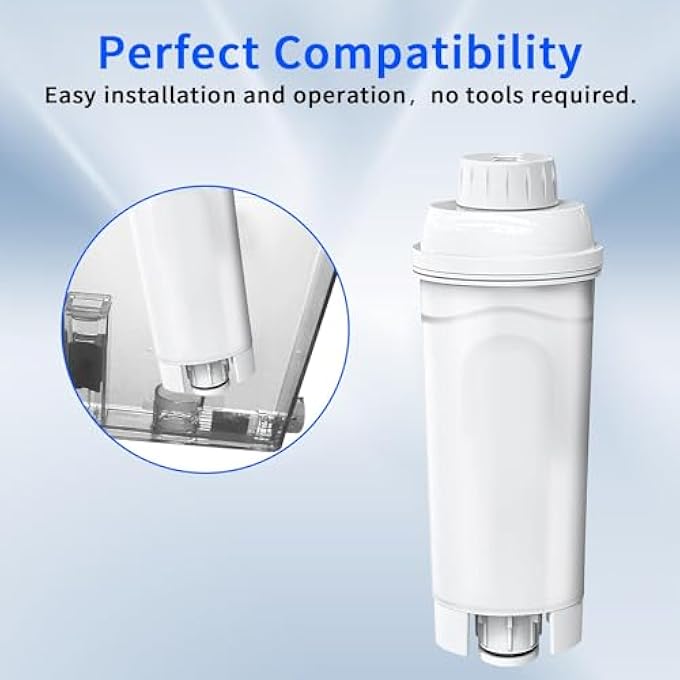 TERRIFI Filter Replacement 2 Pcs Coffee Machine Filter Element Compatible With DeLonghi Filter Dlsc002 Replacement Water Softener Activated Carbon Softener Compatible With Ecam Esam Etam Bco Ec - Image 3