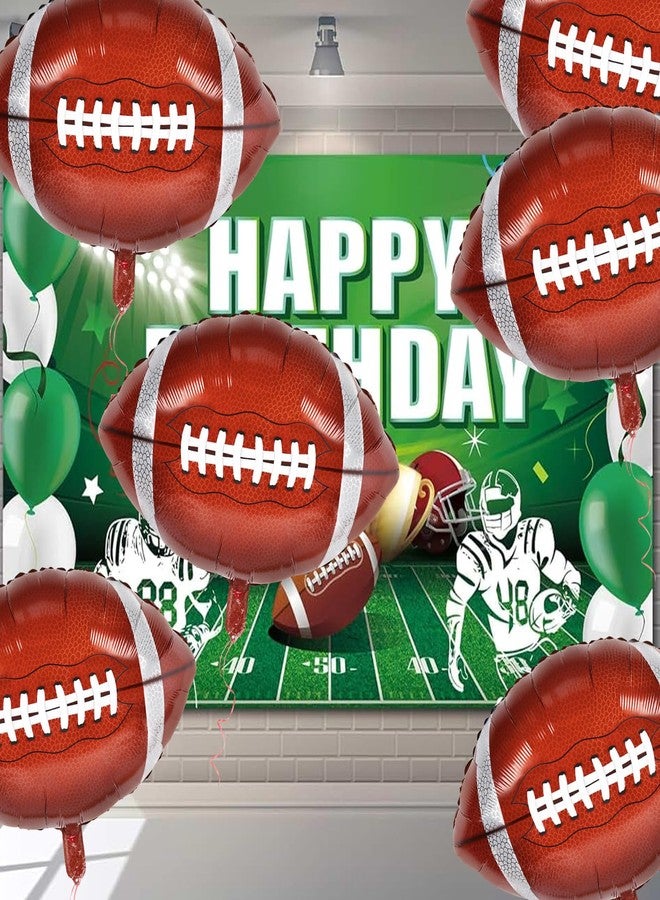 Atiloy 8PCS Football Balloons Garland 24inch Large Foil Mylar Sports Balloons Favor Rugby Balloon Bouquet Arch for Football Graduation Birthday Themed Party Decorations Supplies - Image 4