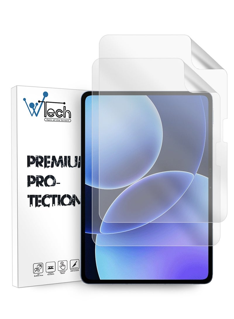 Wtech Xiaomi Pad 8 / Xiaomi Pad 8 Pro 2025 (11.2 inch) Wtech Premium Pure Hydrogel Matte Film Thin and Flexible Screen Protector 2 Pack (TSHFMN) - Clear - Image 1