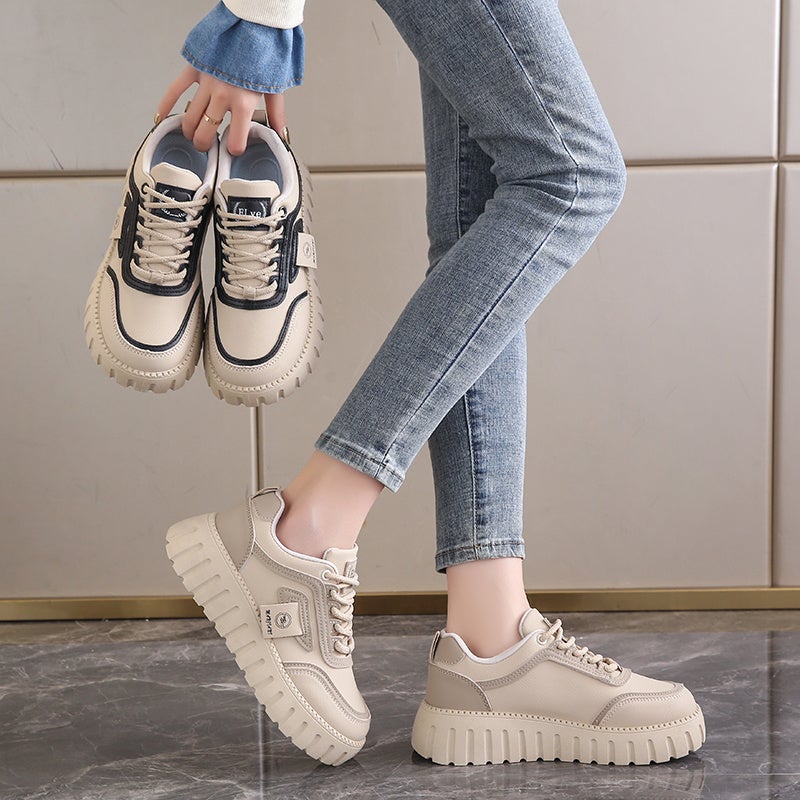 Women'S Shoes Feeling Soft Bottom Pregnant Women'S Shoes Spring Not Tired Feet Show Feet Small Size 34 White Shoes - Image 3