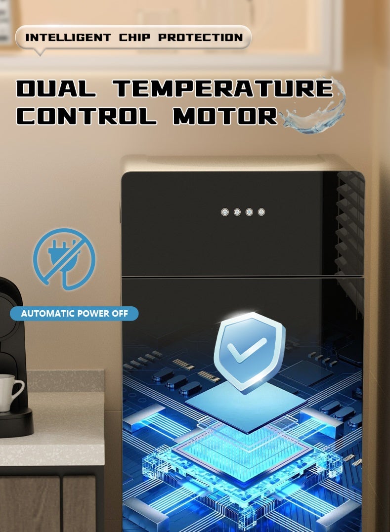 مبرد مياه ساخن وبارد للمنزل والمكتب - موزع مياه سفلي سعة 5 جالون - مبرد مياه مثالي 3 في 1 - Image 3