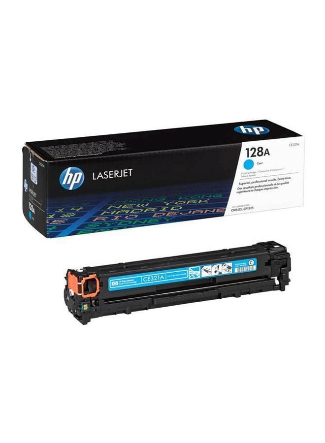 HP خرطوشة حبر 128A لطابعة ليزر جيت بلون أزرق سماوي طراز CE321A أزرق سماوي - Image 1