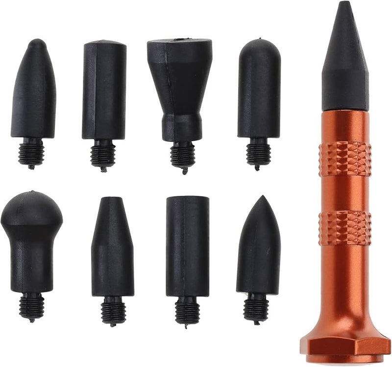 9 Pcs Down Pen Auto Body Panel Dent Removal Repair Hand Tool Set Color Pc - Image 1