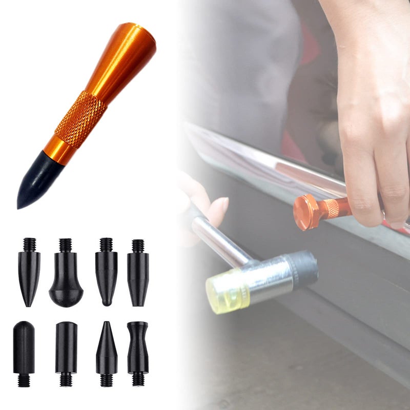 9 Pcs Down Pen Auto Body Panel Dent Removal Repair Hand Tool Set Color Pc - Image 3
