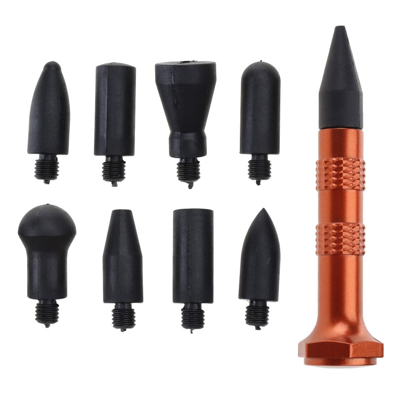 9 Pcs Down Pen Auto Body Panel Dent Removal Repair Hand Tool Set Color Pc - Image 2