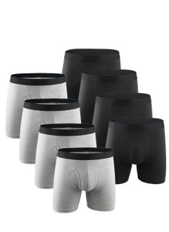 8PCS Breathable Underwear Boxer Brief Set Multicolour