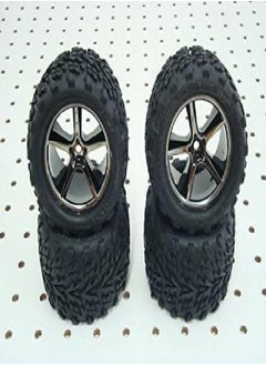 TRAXXAS Traxxas 7174A 1/16 Scale Talon Tires Pre-Glued on Gemini Wheels (Pair)  - Image 2