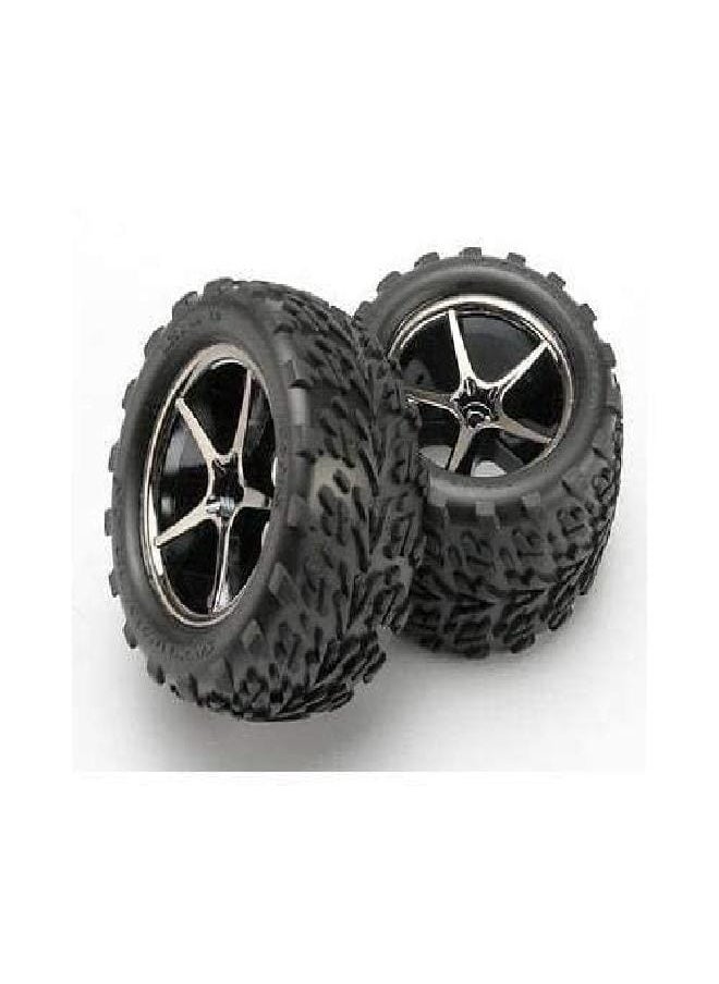 TRAXXAS Traxxas 7174A 1/16 Scale Talon Tires Pre-Glued on Gemini Wheels (Pair)  - Image 3