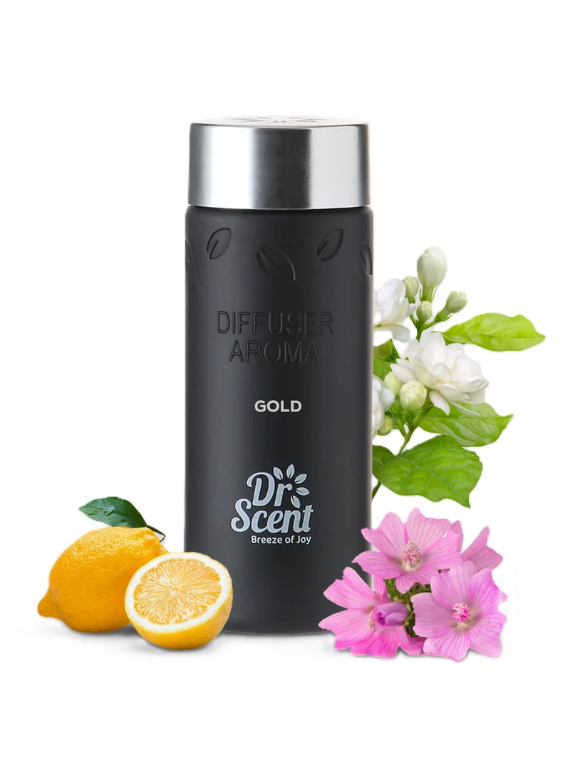 Dr Scent Dr Scent Diffuser Aroma Oil - Made with Organic Ingredients | Ideal for Offices, Homes, Hotels & Spas - GOLD 170 ml