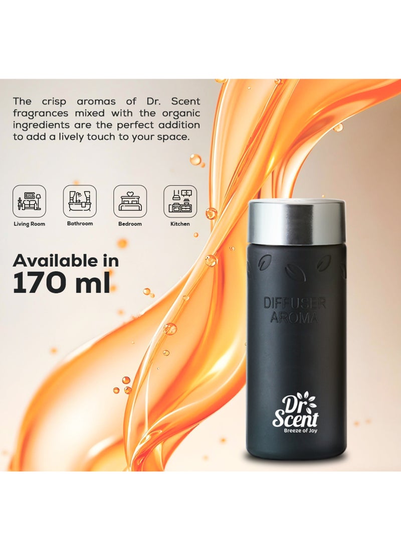 Dr Scent Dr Scent Diffuser Aroma Oil - Made with Organic Ingredients | Ideal for Offices, Homes, Hotels & Spas - GOLD 170 ml  - Image 2
