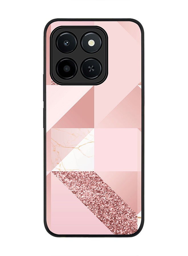 Stylizedd For Honor X6c Case,Slim fit Camera Protection, Shockproof Thin Phone cover  - Marble Pink Geometric