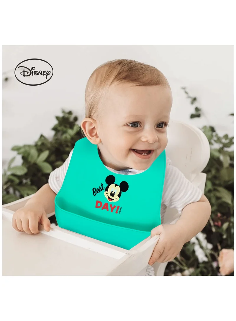 Disney  Adjustable Mickey Mouse Silicone Baby Bibs for Kids | Best Price UAE