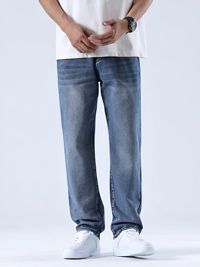 Ben Martin Blue Men Jeans || Baggy Fit Jean's for Man || Loose Fit High Rise Denim || Stretchable Casual Wear Jean,s || Dance Rap Rapping Style Pant for Men || Denim Cotton Jeans 30 (2) - Image 2