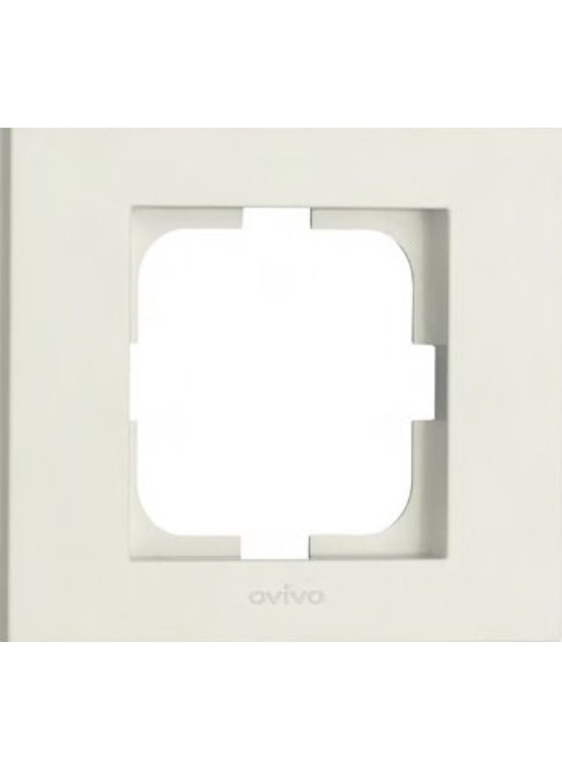 Ovivo Grano White Grounded Socket With Frame  - Image 2
