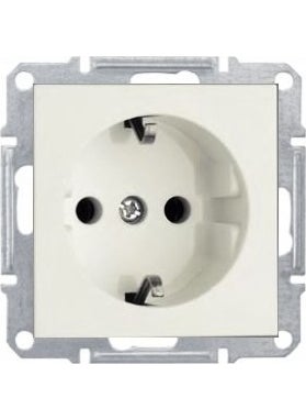 Ovivo Grano White Grounded Socket With Frame  - Image 3