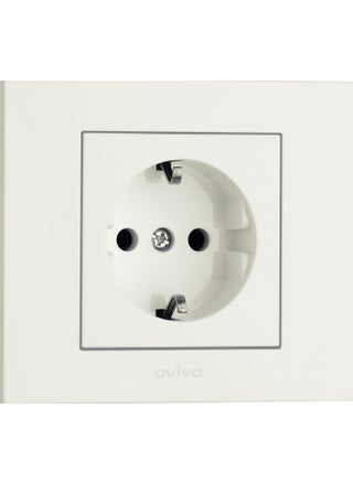 Grano White Grounded Socket With Frame - pzsku/Z37E757B9F5648463D71DZ/45/_/1743279351/39499dc9-5801-406e-a35c-4f72d9cdfcc9