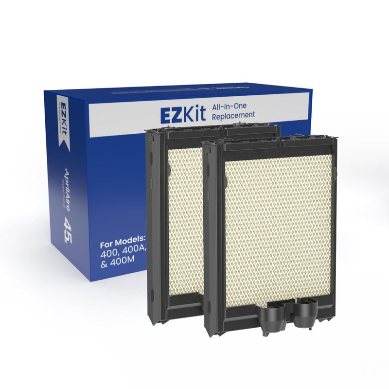 AprilAire H445EZ1 Humidifier Filter/Water Panel Assembly Replacement Kit for AprilAire Whole-House Humidifier Models: 400, 400A, 400M (2-pack) - Image 1