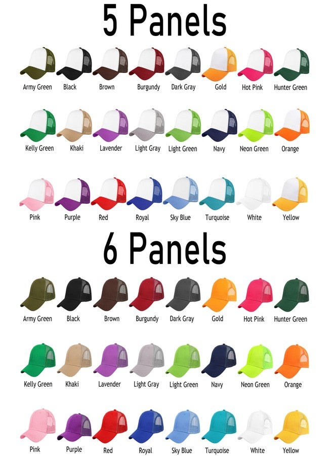 Falari 12 Pack Bulk Wholesale Mesh Trucker Hats 6 Panel Baseball Caps for Men and Women - Black - Image 2