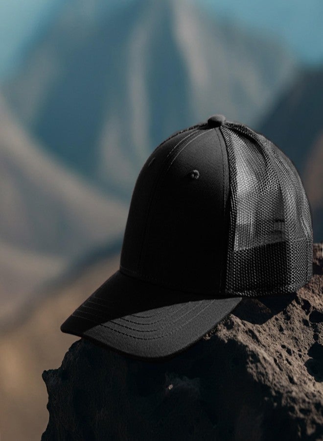 Falari 12 Pack Bulk Wholesale Mesh Trucker Hats 6 Panel Baseball Caps for Men and Women - Black - Image 4