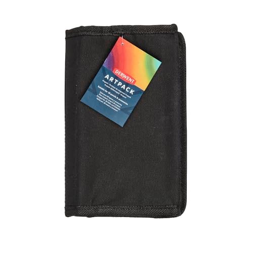 Derwent Artpack Black Accessories Ideal for Sketching and Drawing Professional Quality Carry Case Pencil Wallet 2306222 - Image 3