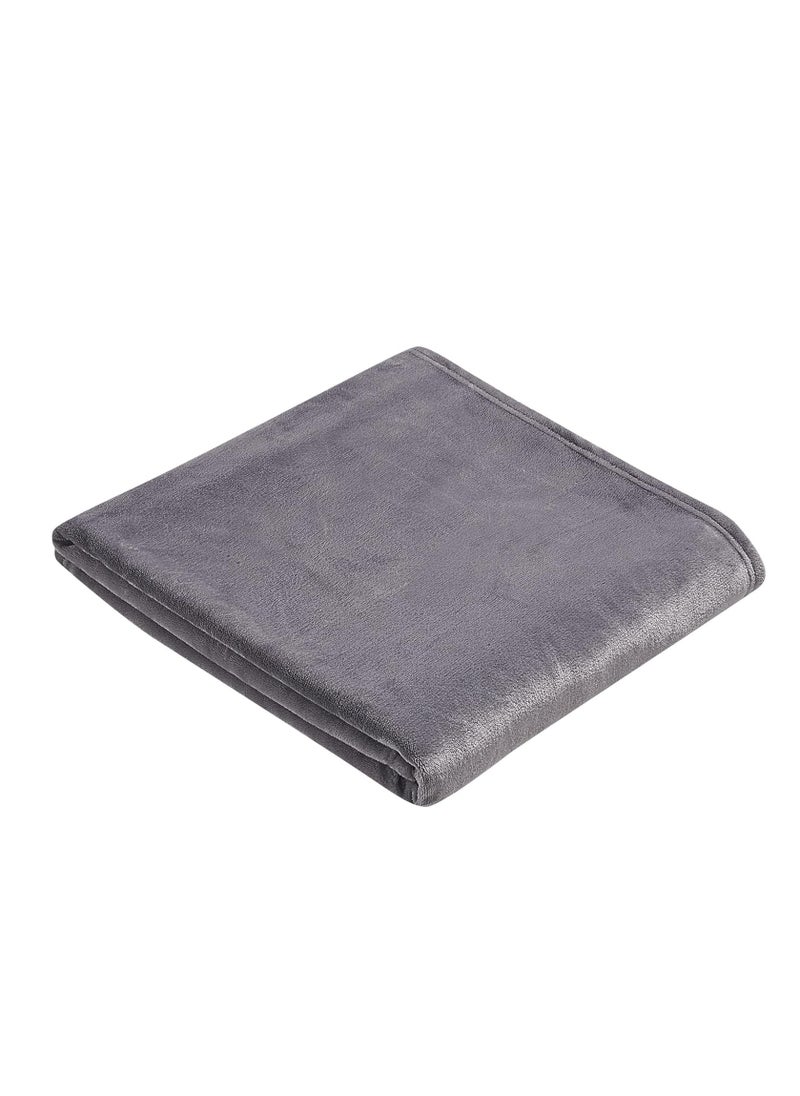 Moon - Flannel Microfiber Sofa Blanket, Luxury Light Silver Throw Blanket, King Size Lightweight and Comfortable for Bed and Sofa, Super Soft and Warm Purple Solid Color 220x200 cm - Image 1