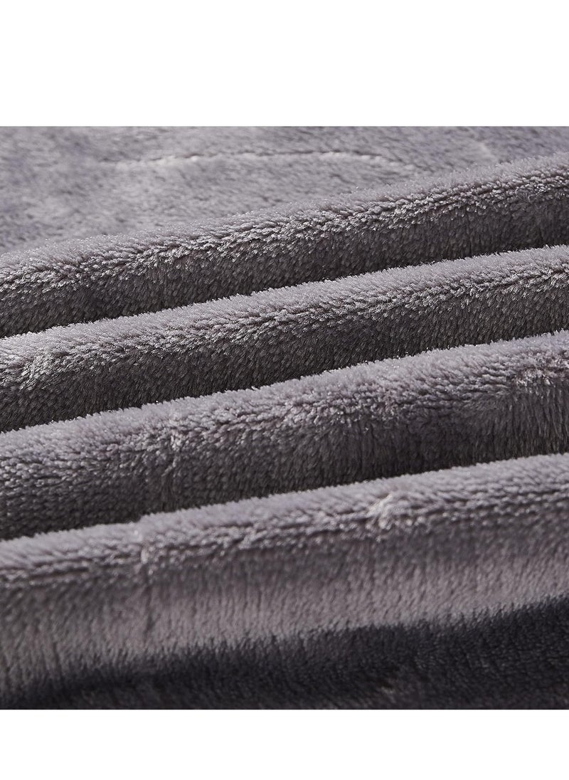 Moon - Flannel Microfiber Sofa Blanket, Luxury Light Silver Throw Blanket, King Size Lightweight and Comfortable for Bed and Sofa, Super Soft and Warm Purple Solid Color 220x200 cm - Image 1