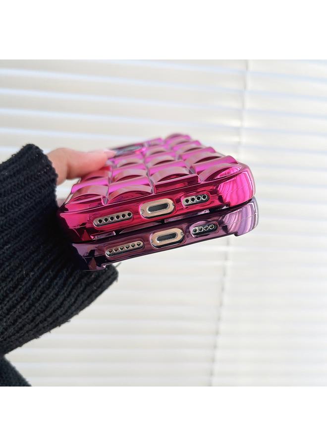 اس-توب جراب لهاتف iPhone 13 Pro، جراب هاتف بتصميم مكعب ثلاثي الأبعاد مطلي بالكهرباء - Image 5