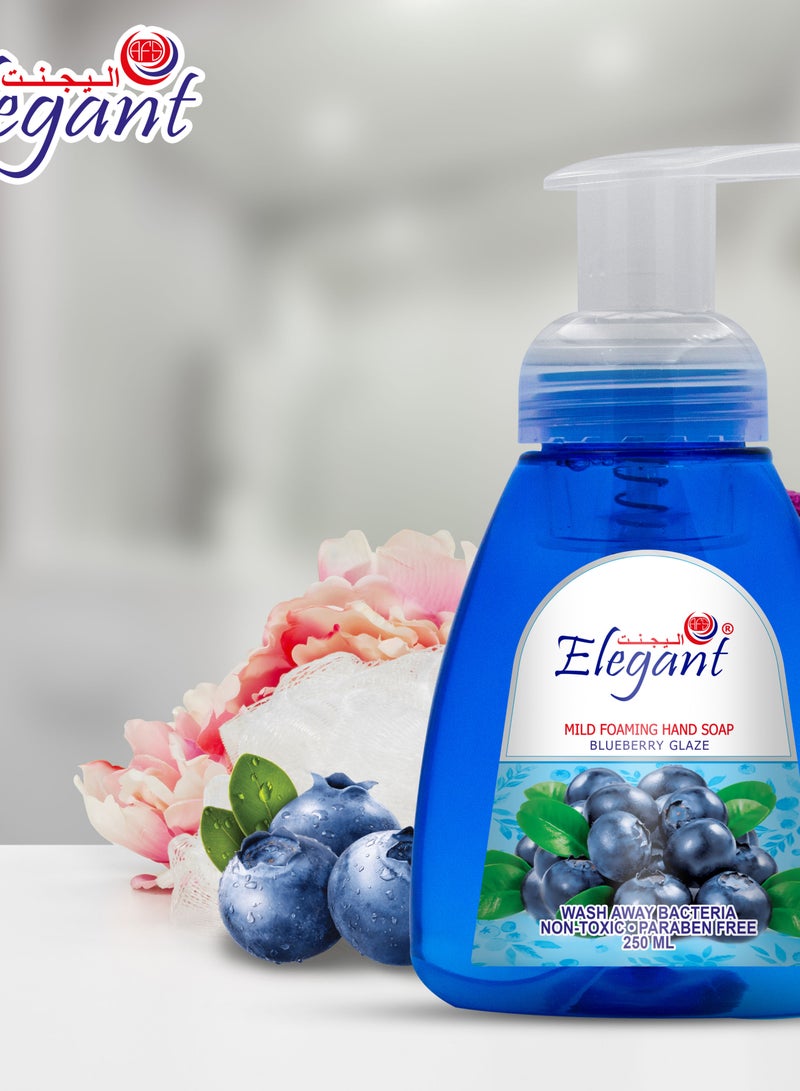 Elegant غسول يدين بتوت العليق 250 مل مع مضخة رغوية مجموعة من 2 - Image 3