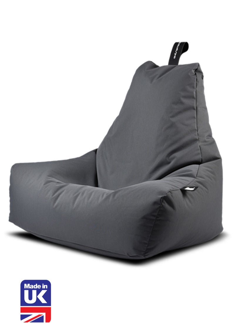 Extreme Lounging Extreme Lounging® - Original Mighty Bean Bag - Made in UK - Premium Quality Double Stitched Bean Bag - UV Protected & Waterproof - Large BeanBags Chair - Ideal for Indoor & Outdoor Use - Grey  - Image 1