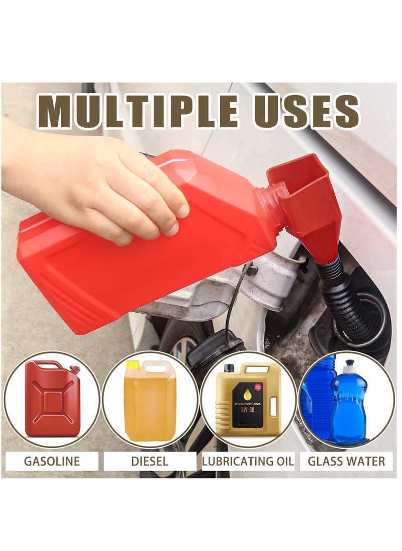 Excefore - 12 Pcs Universal Flexible Draining Oil Snap Plastic Funnel, All Purpose Automotive Funnels, Automotive Flex Funnel, Spill-Free, Hand-Free for Automotive Oil and Household Uses - Image 1