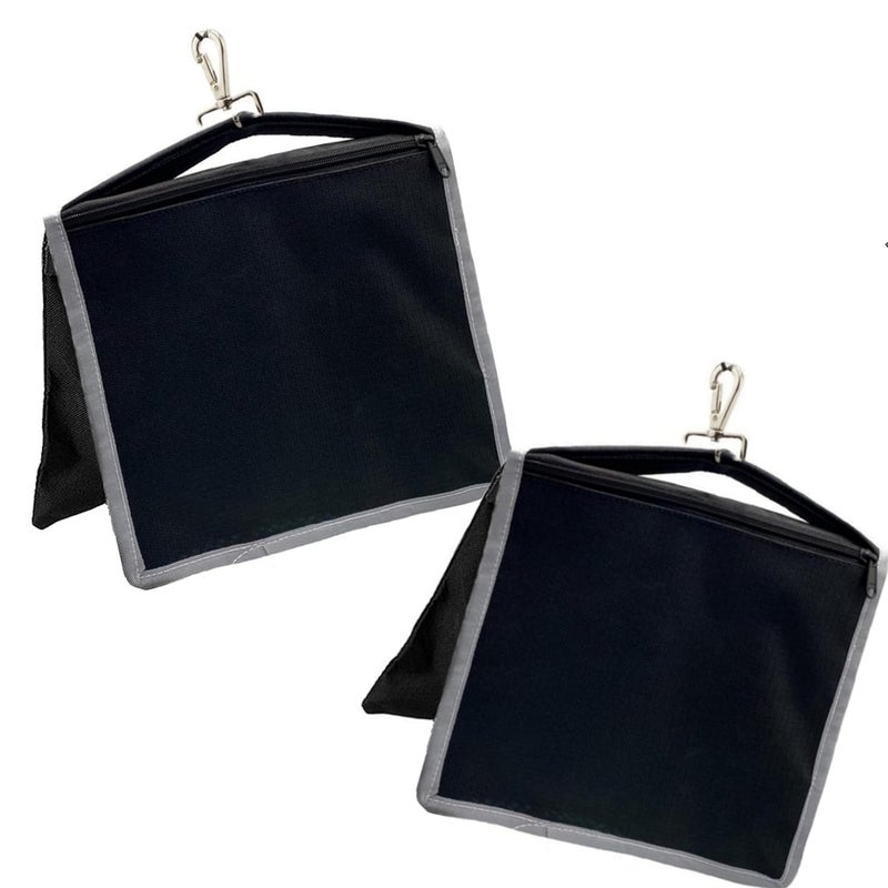 VTS Saddlebag Sand Bags for Photography Video Equipment, 2 Pack Super Heavy Duty Empty Sandbag Weight Bags for Photo Video Studio Stand, Light Stand Tripod and Jib Arm Mini Camera Crane - Image 1