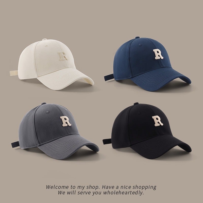 Unisex Big Head Sun Protection Baseball Cap with Large Brim and Embroidery - Image 3