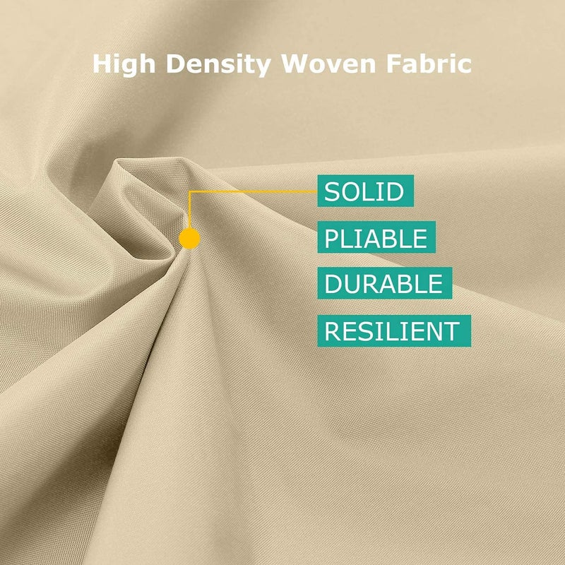 SunPatio Waterproof Patio Sofa Covers, Heavy Duty Outdoor Furniture Covers, Deep Seated Loveseat Covers with Air Vent/Closure Straps/Drawstrings, All Weather Protection, 60" W x 40" D x 32" H, Beige - Image 4