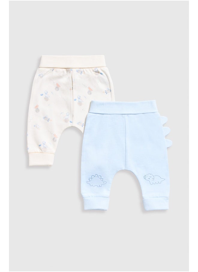 mothercare Dinosaur Joggers - 2 Pack  - Image 2
