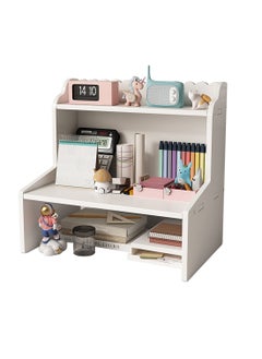 Desktop Bookshelf Home Desk Cosmetic Organizer Dormitory Organizer Office Removable Multi-layer Desktop Double Shelves