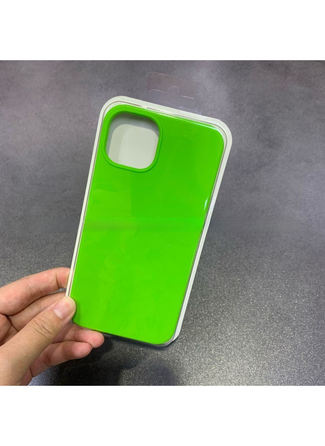 Generic - For Iphone16 Liquid Silicone Phone Case For Iphone 16Pro Max/16Pro Full Covering Drop-Resistant Protective Case-Color:Dark Green [with Logo]-Applicable Model:For Iphone16plus [sealed Packaging] - Image 1