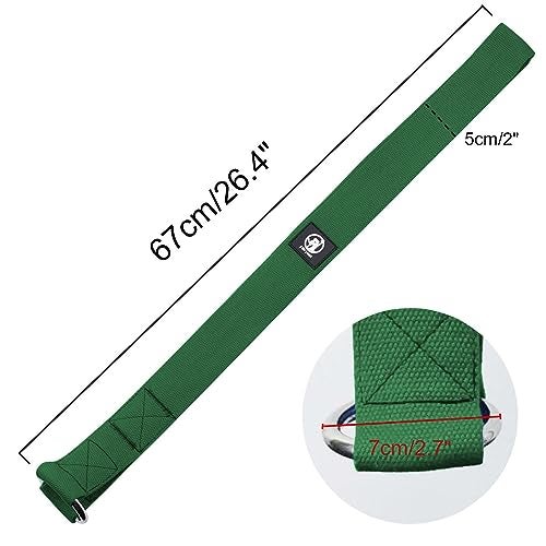 J Bryant Arm Wrestling Training Strap Belt Hand Grip- Ideal for Wrist Forearm and Biceps Workouts Multifunctional Home Gym Fitness Equipment Compatible with 1 inch and 2 inches Barbell Plates (Green) - Image 5