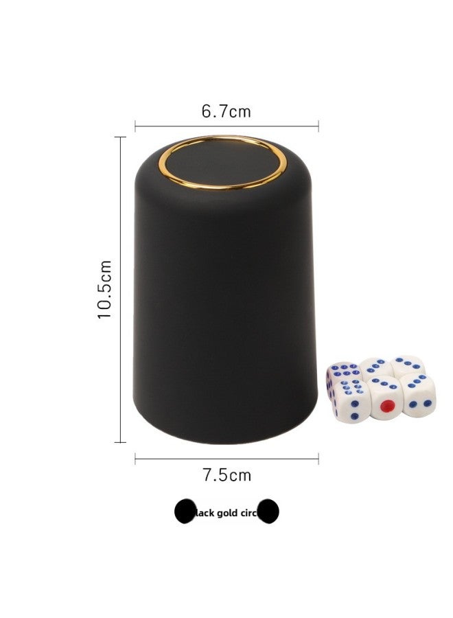 High-end Frosted Feel Sieve Cup Dice Cup Color Cup Dice Dice Cup Suit Bar KTV Special Throw Cup Logo