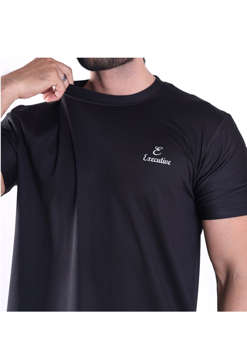 Executive LLC Men’s Breathable T-Shirt, Loose look Polyester Lightweight & Comfortable 150 GSM - Image 5