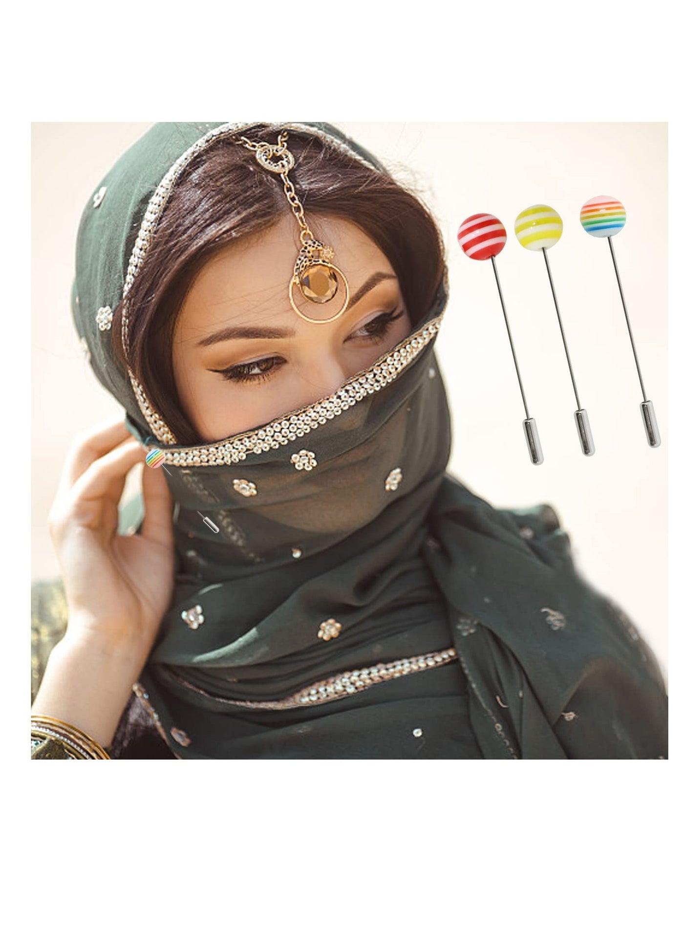 hijab caps and pins